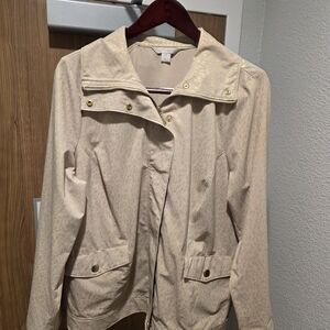 Laura Ashley Cream Blazer with Gold Accents